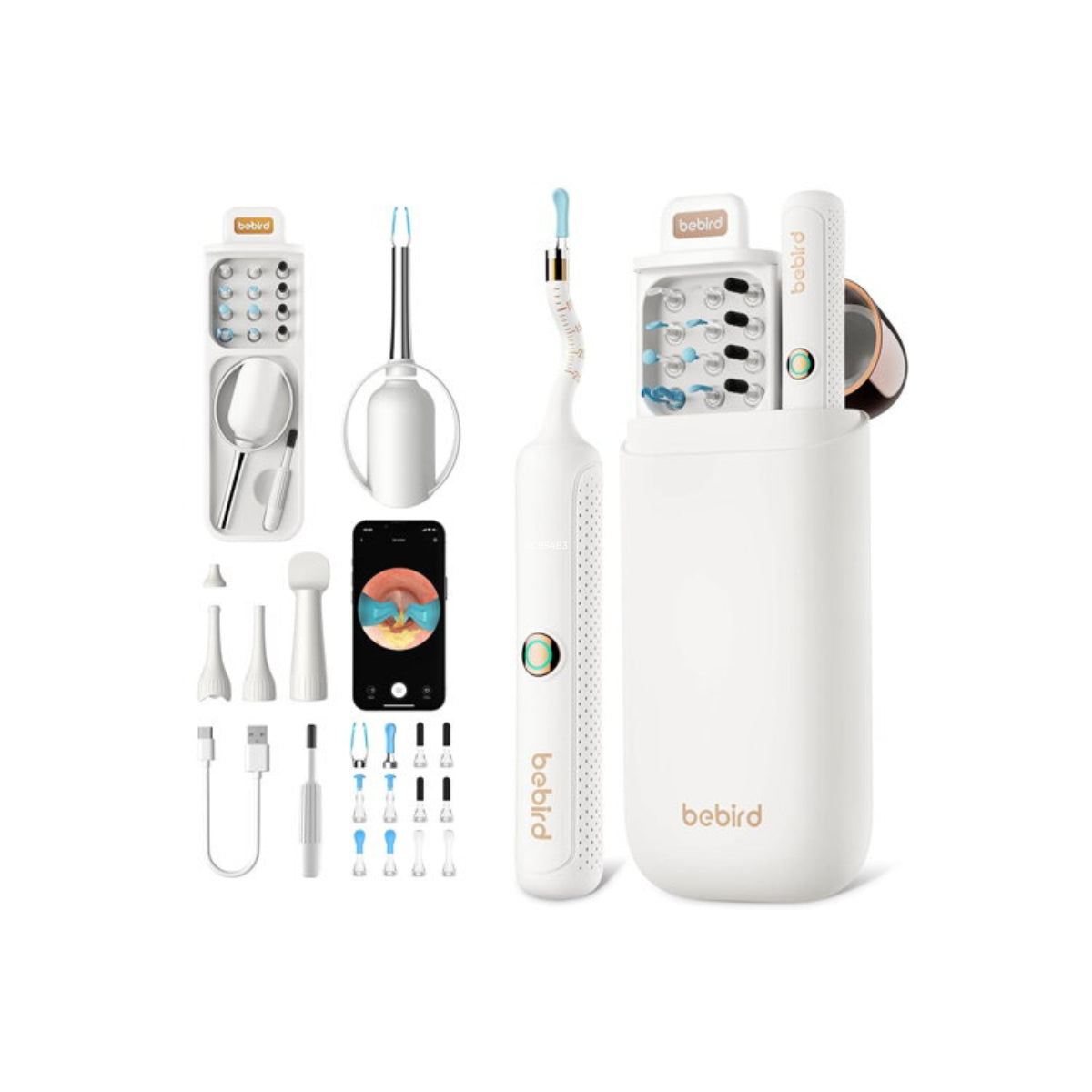Bebird EarSight Plus Compact All-in-1 Visual Ear Wax Remover - White(R37R-WHT) - 1
