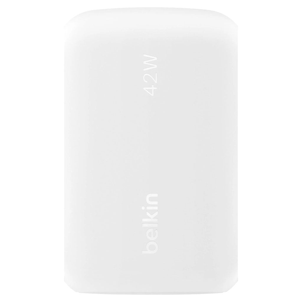 Belkin 42W USB-C & USB-A Dual Wall Charger w/PPS & PD - White(WCB009AUWH) - 4
