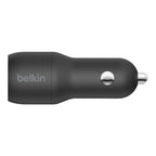 Belkin Boost Charge 24W Dual USB Car Charger + USB-C Cable(CCE001bt1MBK) - 2