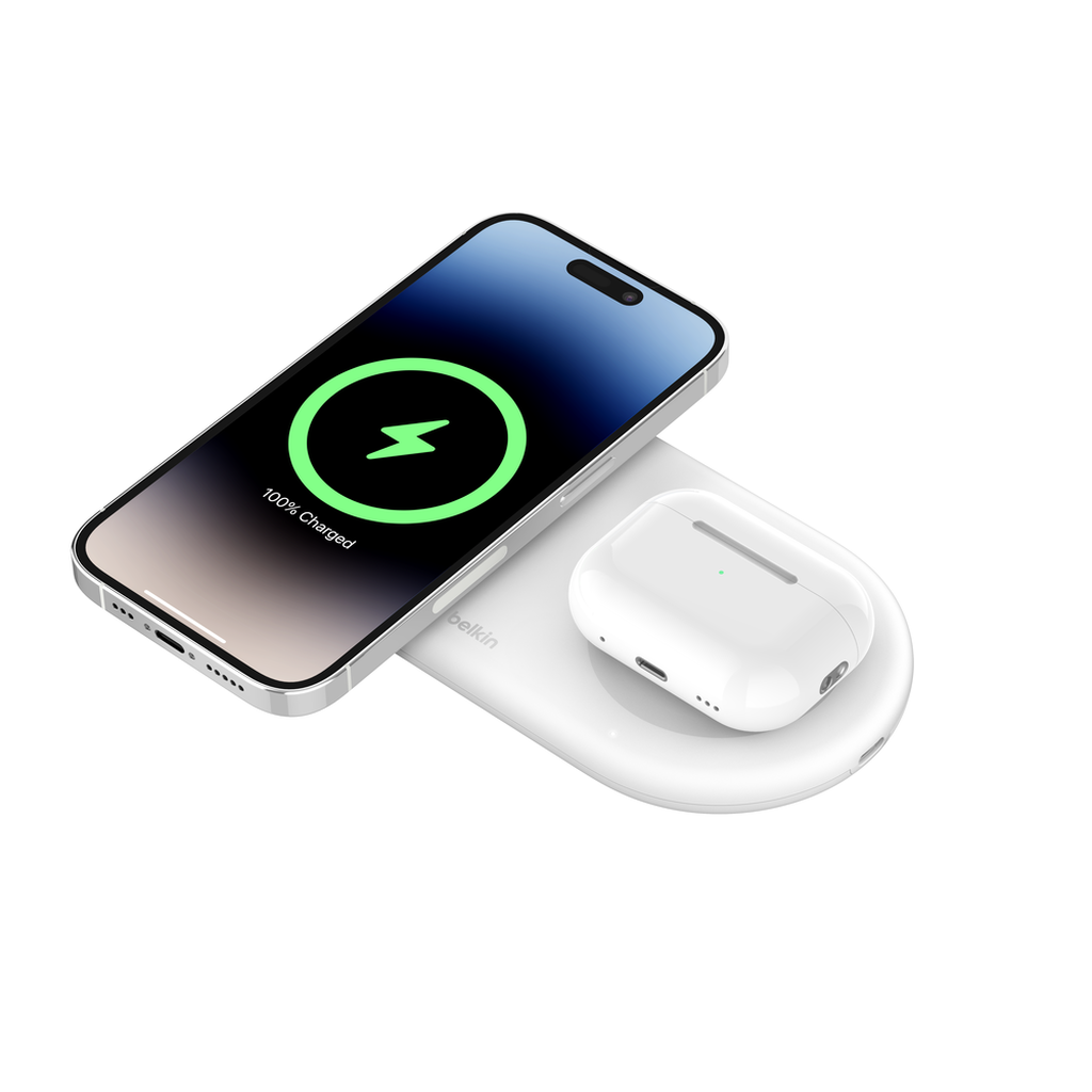Belkin BoostCharge Pro 2-in-1 Magnetic Wireless Charging Pad with Qi2 15W(WIZ021AUWH) - 3