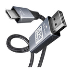 BENFEI 207GY-6F 1.8m Thunderbolt 3 8K 60Hz USB-C to DisplayPort Cable(ELEBEN207GY6F) - 1
