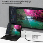 BENFEI 207GY-6F 1.8m Thunderbolt 3 8K 60Hz USB-C to DisplayPort Cable(ELEBEN207GY6F) - 4