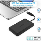 BENFEI 2.5" SATA to USB Tool Free External Hard Drive Enclosure(ELEBEN346BK) - 3