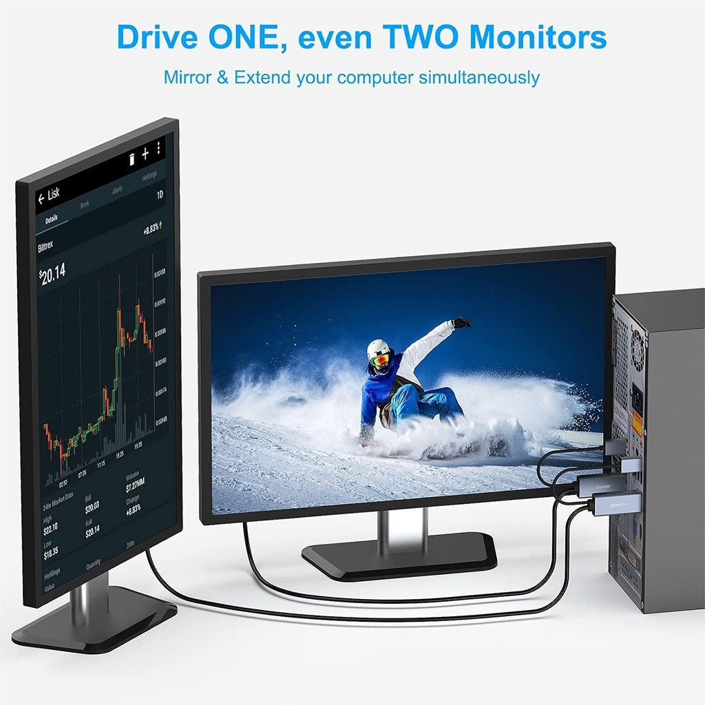 BENFEI 344GY-3M 3m Unidirectional 4K Active HDMI to DisplayPort Cable w/ USB Powered(ELEBEN344GY3M) - 4