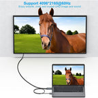 BENFEI 344GY-5M 5m Unidirectional 4K Active HDMI to DisplayPort Cable w/ USB Powered(ELEBEN344GY5M) - 3