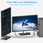 BENFEI 344GY-5M 5m Unidirectional 4K Active HDMI to DisplayPort Cable w/ USB Powered(ELEBEN344GY5M) - 5