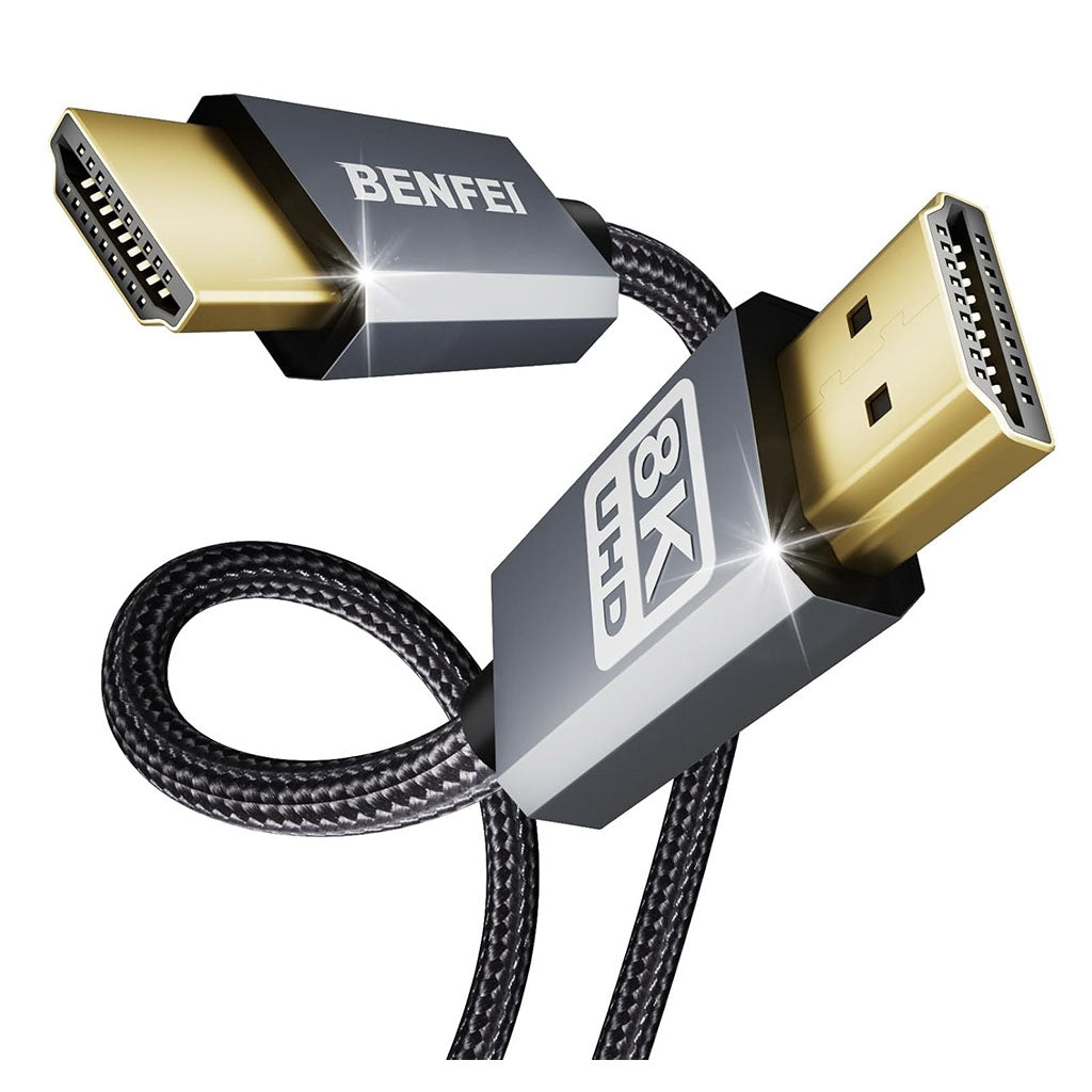 BENFEI 358GY-5M 5m 8K HDMI to HDMI Nylon Braided Cable(ELEBEN358GY5M) - 1