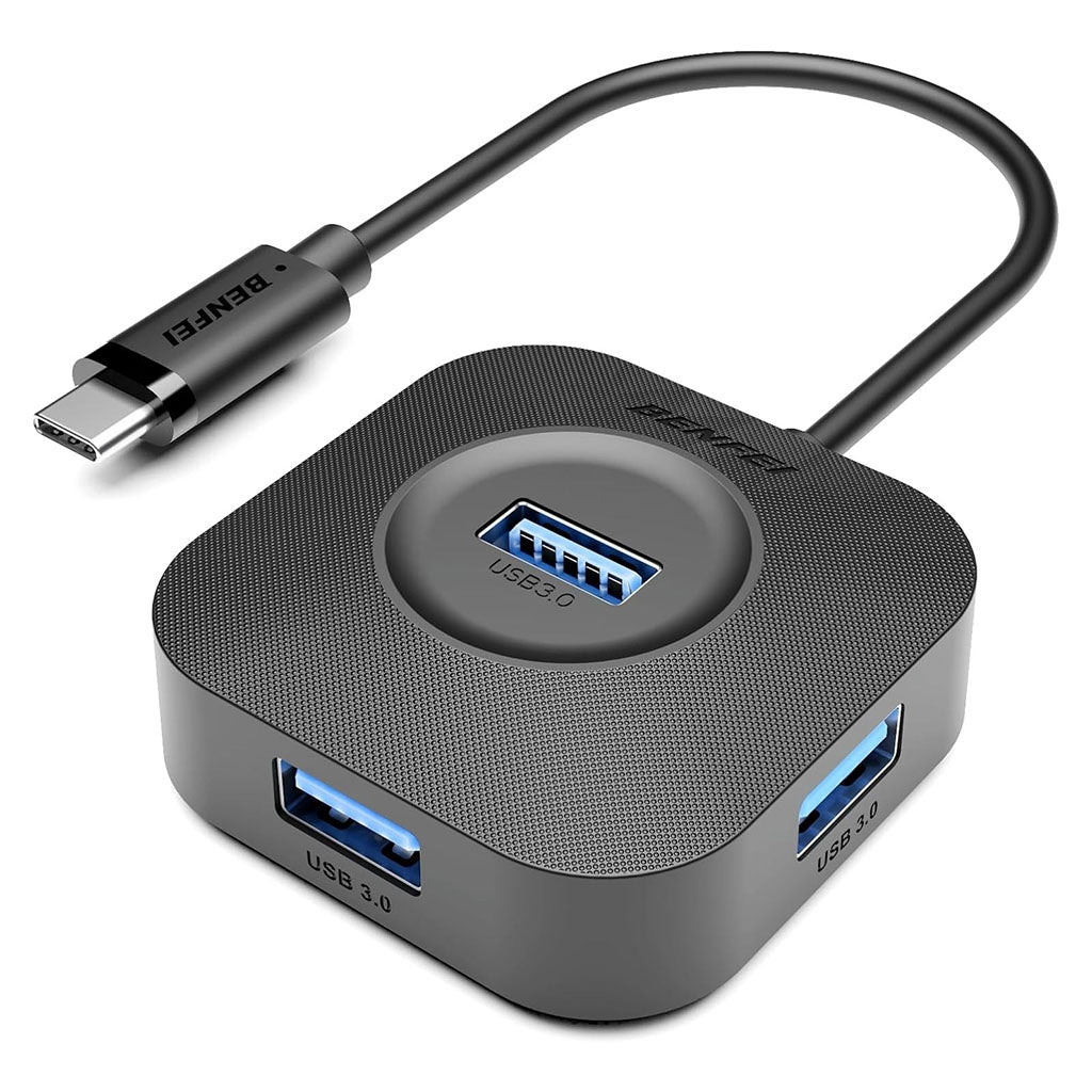 BENFEI 371BK 4-Port USB-C Hub(ELEBEN371BK) - 1