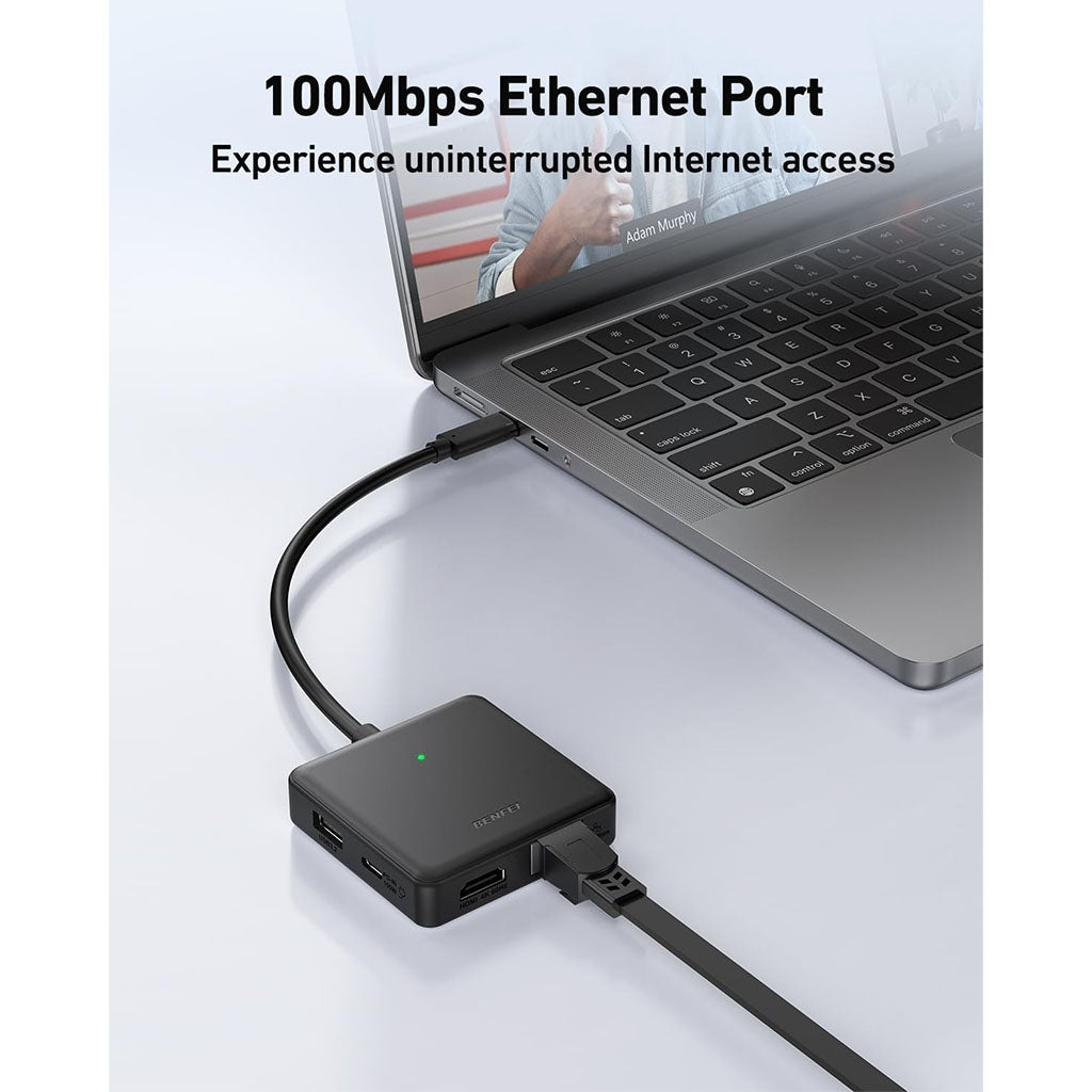 BENFEI 399BK 6-in-1 USB-C Hub w/ 100W PD(ELEBEN399BK) - 4