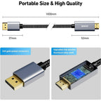BENFEI 4K DisplayPort to HDMI 3m Cable(ELEBEN273GY10F) - 3