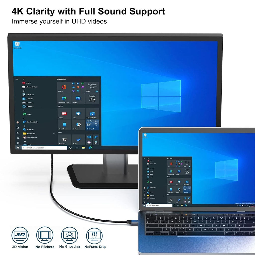 BENFEI 3m 8K 60Hz USB-C to DisplayPort Cable(ELEBEN207GY10F) - 7