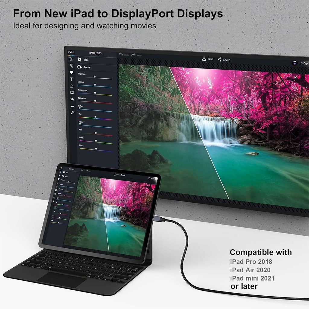 BENFEI 3m 8K 60Hz USB-C to DisplayPort Cable(ELEBEN207GY10F) - 5
