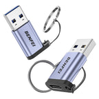 BENFEI 407GY USB Type-A to USB-C Adapter - 2 Pack(ELEBEN407GY2P) - 1