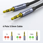 BENFEI 427GY 1m 3.5mm TRRS Male to Male Audio Cable(ELEBEN427GY1M) - 2