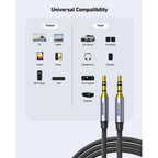 BENFEI 427GY 5m 3.5mm TRRS Male to Male Audio Cable(ELEBEN427GY5M) - 2