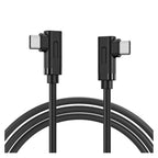 BENFEI 429BK-1M 1m Right Angle USB-C to USB-C Nylon Braided Cable(ELEBEN429BK1M) - 1