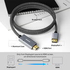 BENFEI 90cm 4K DisplayPort to HDMI Cable(ELEBEN273GY3F) - 4