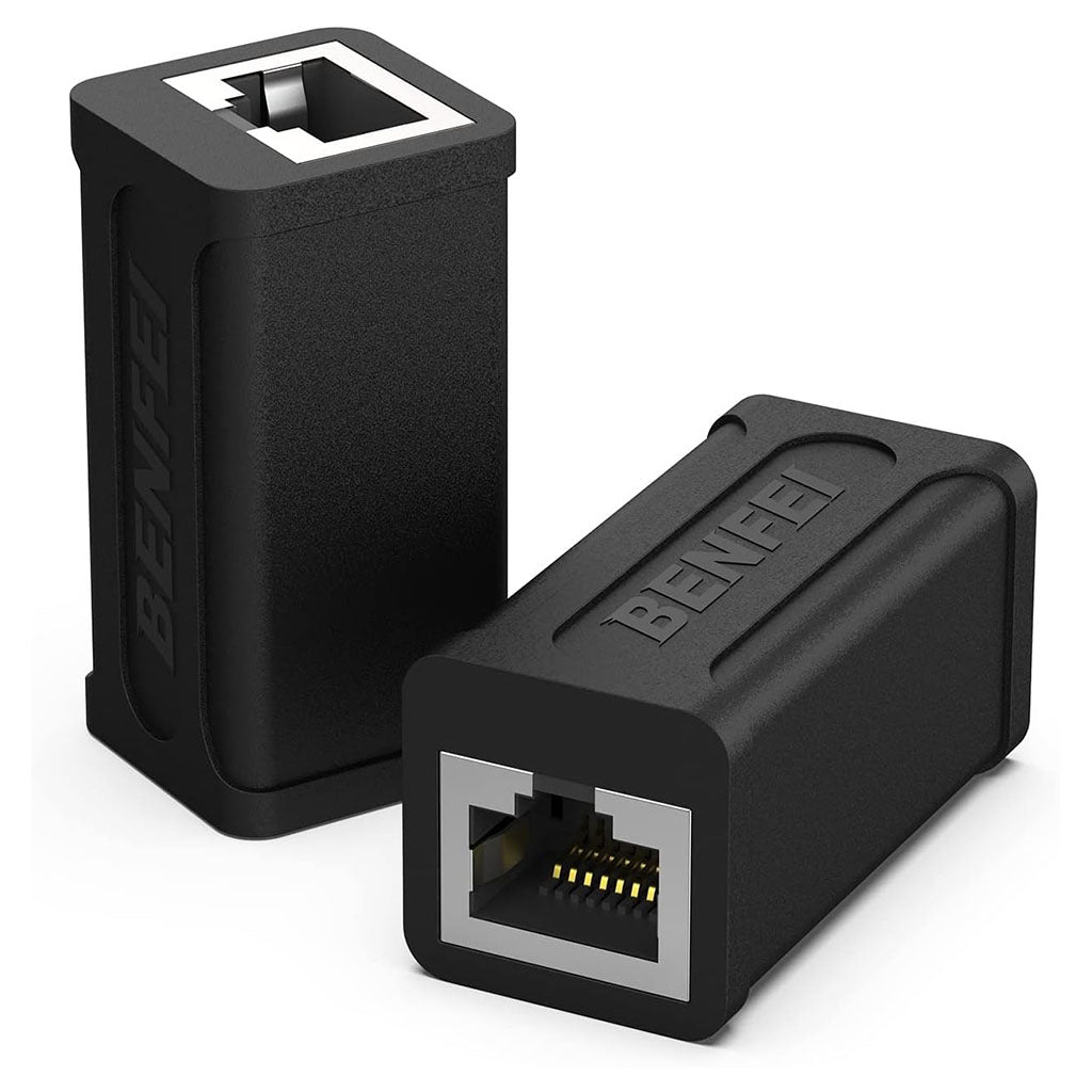 BENFEI Cat7 RJ45 Inline Coupler (F/F)(ELEBEN264BK) - 1