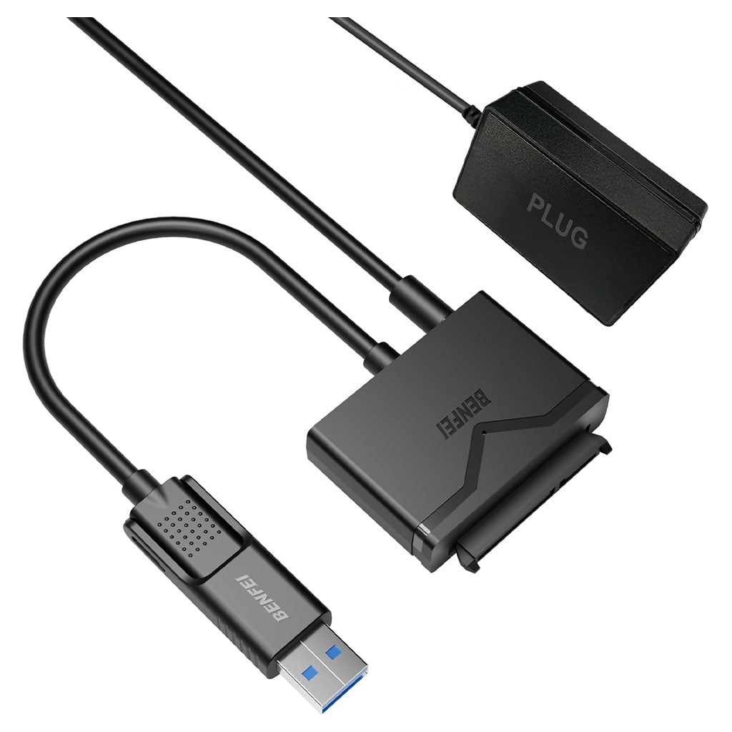 BENFEI USB 3.0 to SATA III Hard Drive Adapter(ELEBEN221BK) - 1