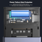 BENFEI USB 3.2 Tool-Free M.2 SSD Enclosure(ELEBEN384GY) - 8