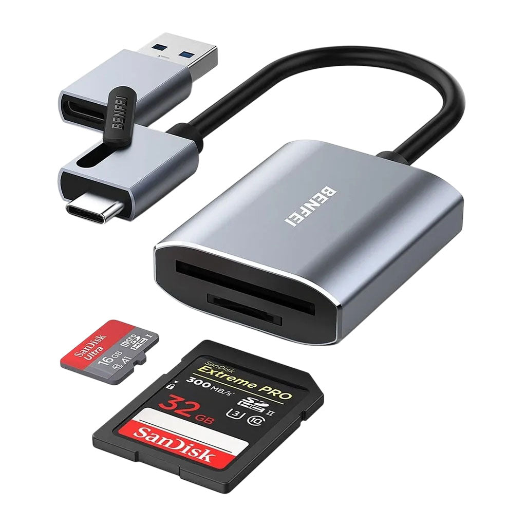 BENFEI USB to SD TF Card Reader(ELEBEN271GY) - 1