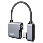 BENFEI USB-C to Audio Jack Adapter w/ 60W Fast Charging(ELEBEN361GY) - 1