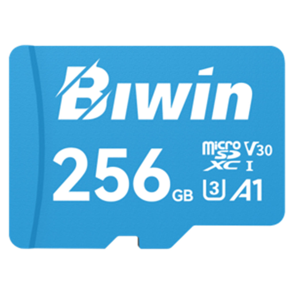 Biwin 256GB MS100 UHS-I A1 microSD Memory Card - 100MB/s(BMMS100256G-RGX) - 1