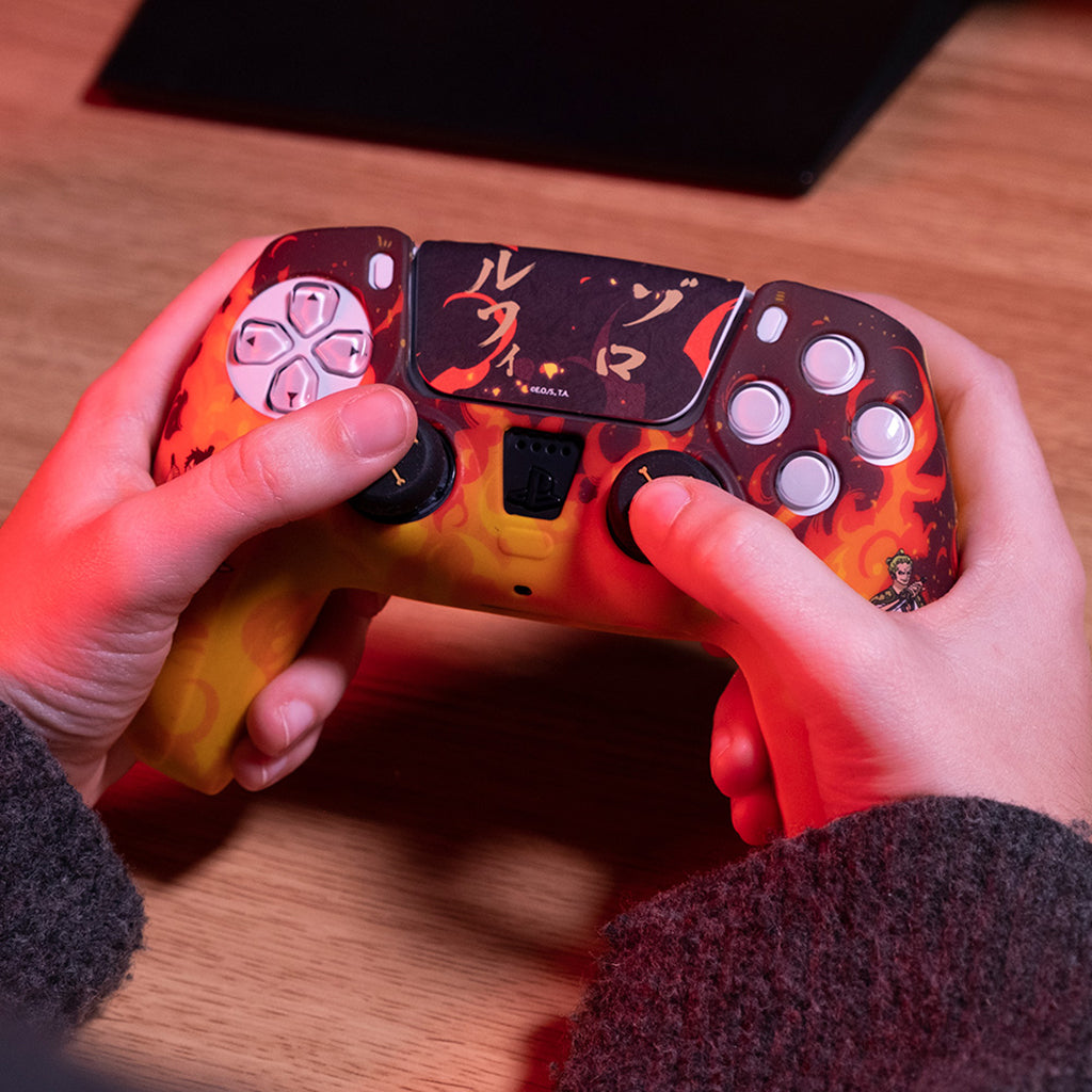 Blade One Piece Silicone Skin + Grips + Sticker for PS5 Controller(OPPS5CKFIR) - 6