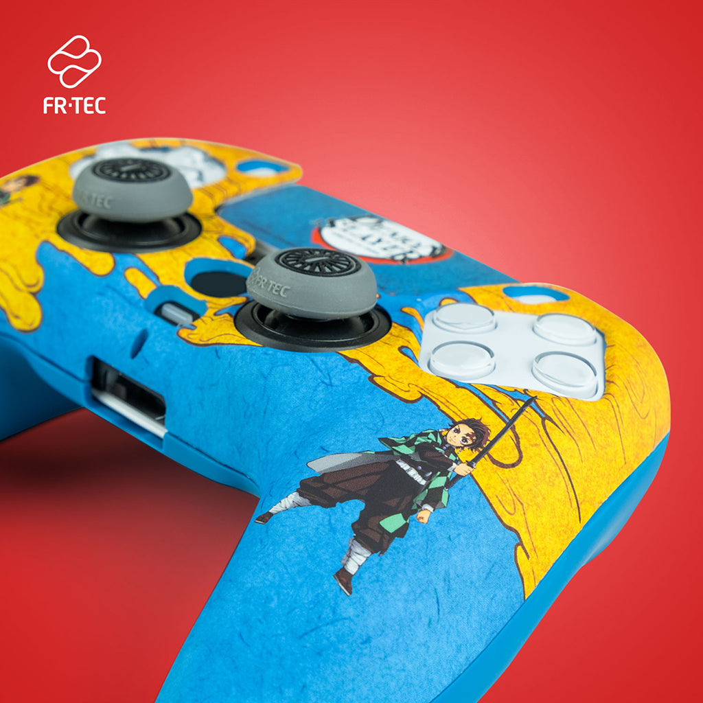 Blade Demon Slayer Hard Case + Grips + Sticker for PS5 Controller - Tanjiro(DSPS5CPTAN) - 2