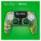 Blade Rick and Morty Hard Case + Grips + Sticker for PS5 Controller(RM0001) - 5