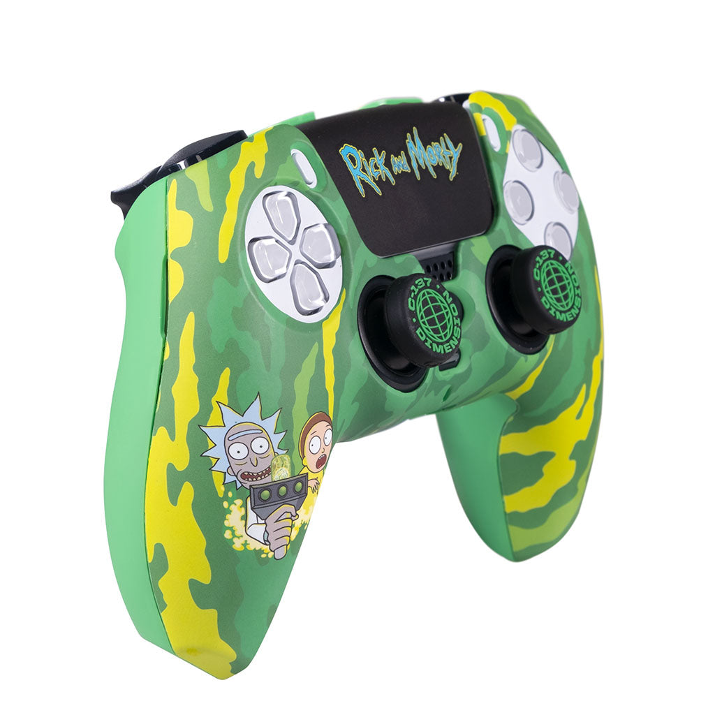 Blade Rick and Morty Hard Case + Grips + Sticker for PS5 Controller(RM0001) - 2