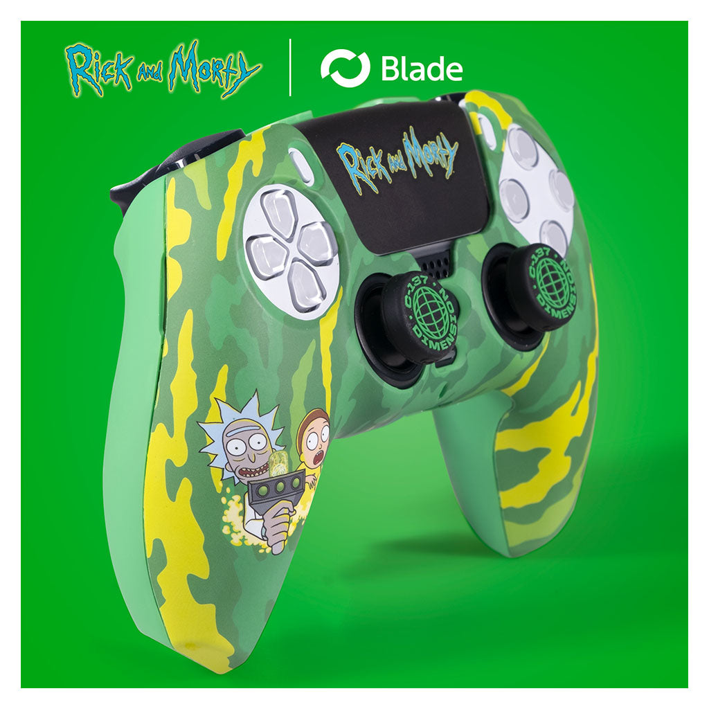 Blade Rick and Morty Hard Case + Grips + Sticker for PS5 Controller(RM0001) - 8