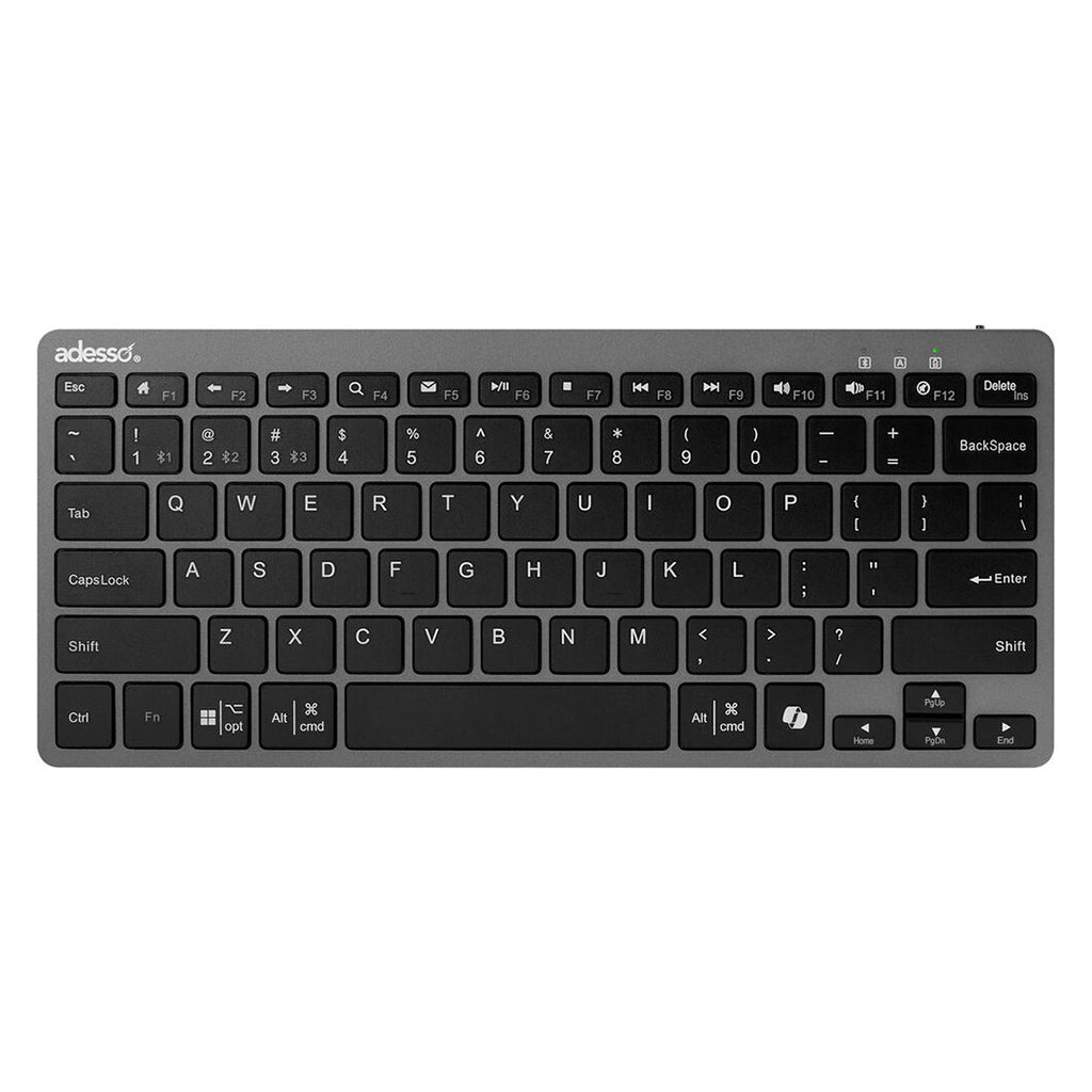 Adesso Bluetooth Mini Keyboard with Co-Pilot Hotkey(WKB-7000BB) - 1