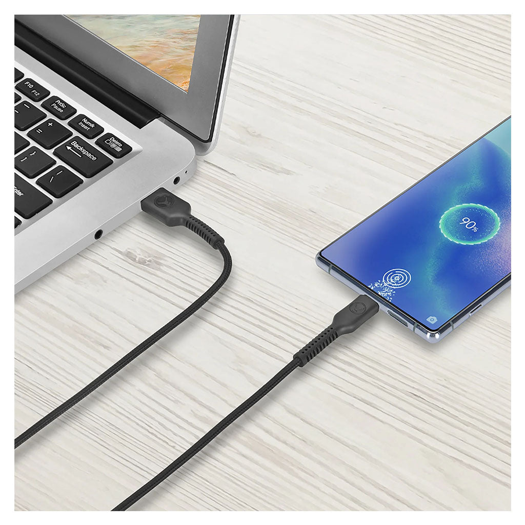Bonelk 2m Long-Life Easy-Grip USB-A to USB-C Cable - Black(ELK-05037-R) - 6