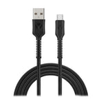 Bonelk 2m Long-Life Easy-Grip USB-A to USB-C Cable - Black(ELK-05037-R) - 4