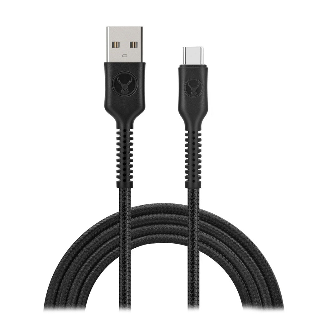 Bonelk 2m Long-Life Easy-Grip USB-A to USB-C Cable - Black(ELK-05037-R) - 4