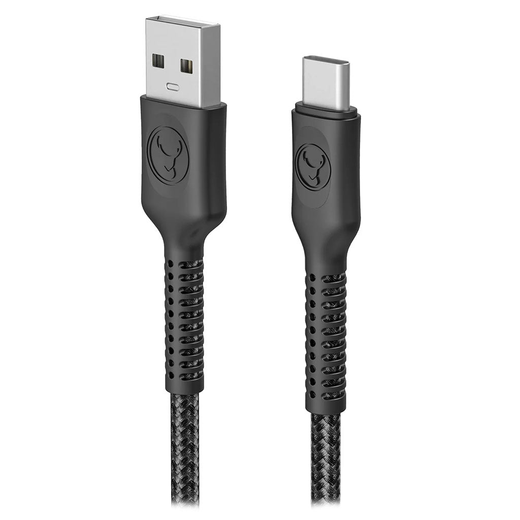 Bonelk 2m Long-Life Easy-Grip USB-A to USB-C Cable - Black(ELK-05037-R) - 1