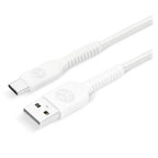 Bonelk 2m Long-Life Easy-Grip USB-A to USB-C Cable - White(ELK-05034-R) - 2