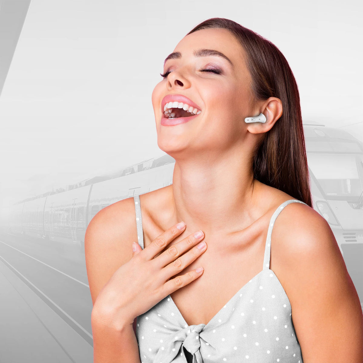Bonelk Freedom SoundBuds True Wireless Earbuds - White(ELK-40071-R) - 9