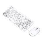 Bonelk KM-383 Wireless Compact Keyboard and Mouse Combo - White(ELK-61020-R) - 2