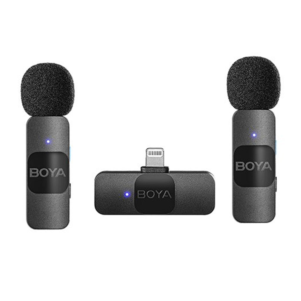 Boya BY-V2 Dual Wireless Lavalier Microphone for iPhone iPad(BY-V2) - 2