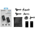 Boya BY-XM6-S1 Ultra Compact 2.4GHz Dual-Channel Wireless Microphone(BY-XM6-S1) - 3