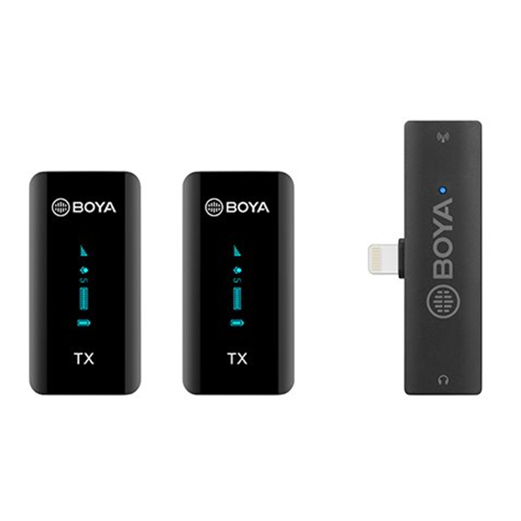 Boya BY-XM6-S4 Dual Wireless Lavalier Microphone for iPhone/iPad(BY-XM6-S4) - 1