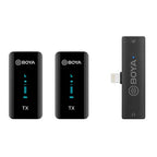 Boya BY-XM6-S4 Dual Wireless Lavalier Microphone for iPhone/iPad(BY-XM6-S4) - 1