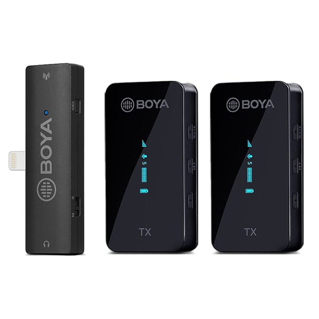 Boya BY-XM6-S4 Dual Wireless Lavalier Microphone for iPhone/iPad(BY-XM6-S4) - 2
