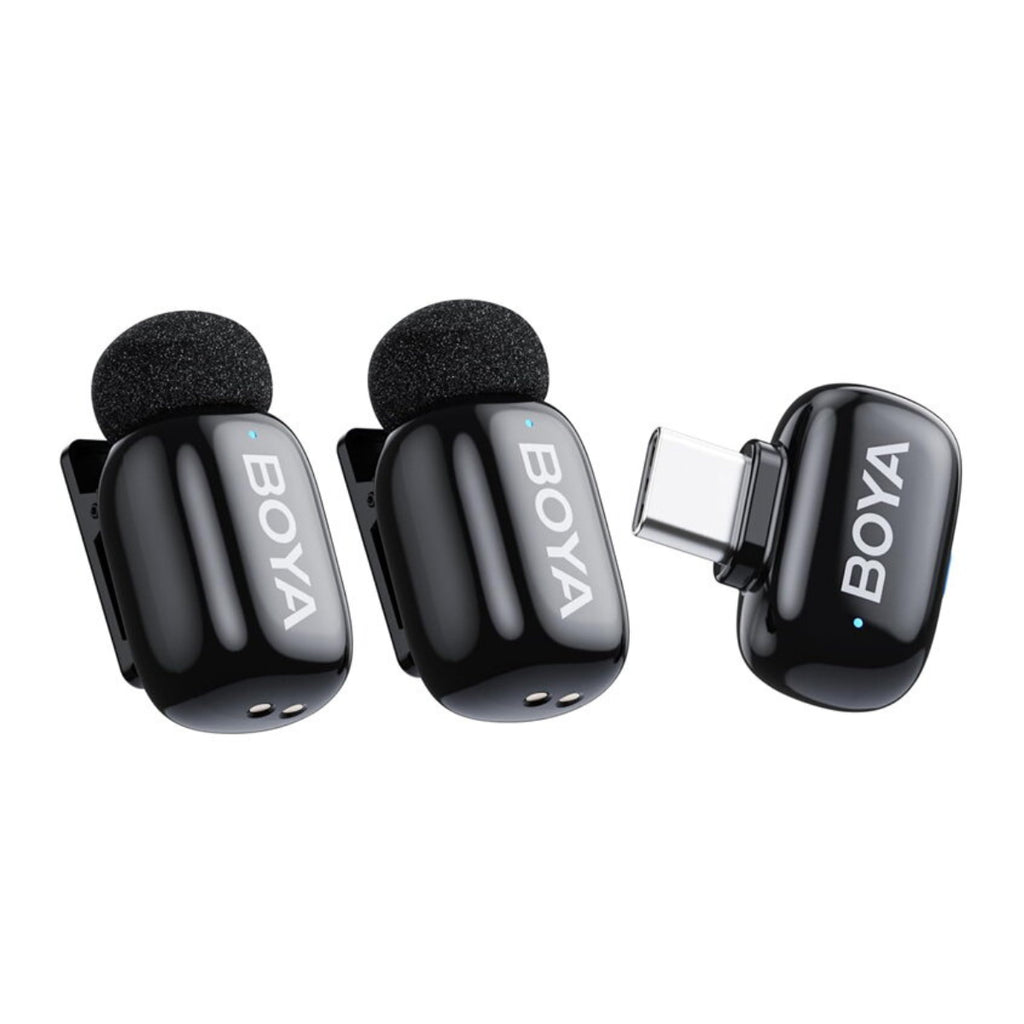 BOYA Mini 2 Dual Wireless Microphone Lightning w/ Charging Case - Black(BOYA-MINI-2-03-BLK) - 2
