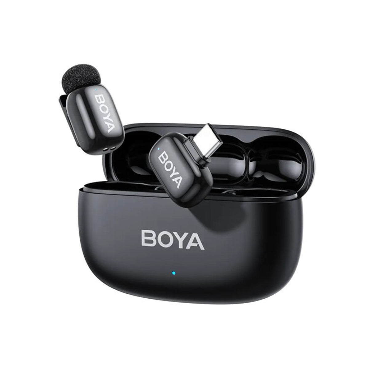 BOYA Mini 2 Dual Wireless Microphone USB-C w/ Charging Case - Black(BOYA-MINI-2-05-BLK) - 1
