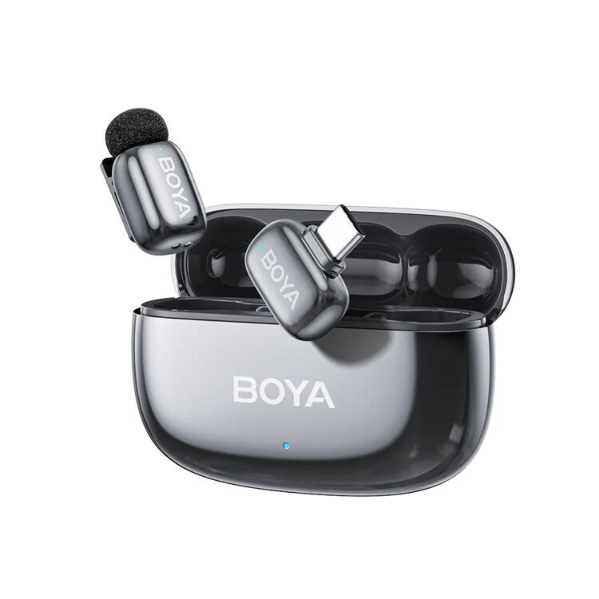 BOYA Mini 2 Dual Wireless Microphone USB-C w/ Charging Case - Space Grey(BOYA-MINI-2-05-GRY) - 1
