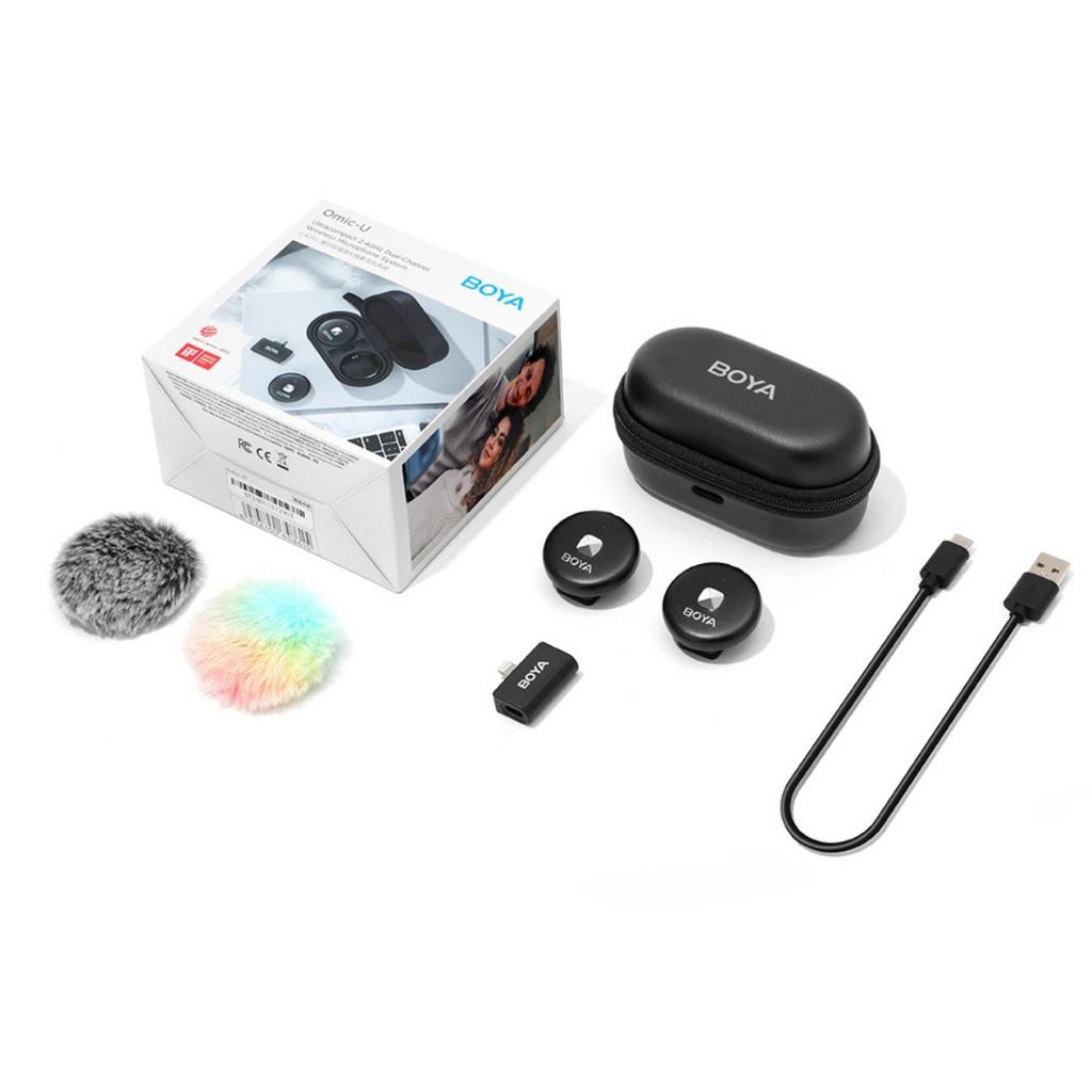 Boya Omic-D Wireless Lavalier Microphone for iPhone iPad(OMIC-D-BLK) - 5