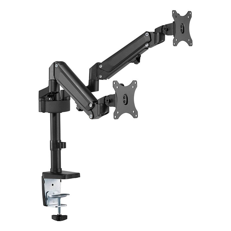 Brateck Dual Monitor Heavy-Duty Aluminium Gas Spring Monitor Arm - 17"-32"(LDT47-C024N) - 1